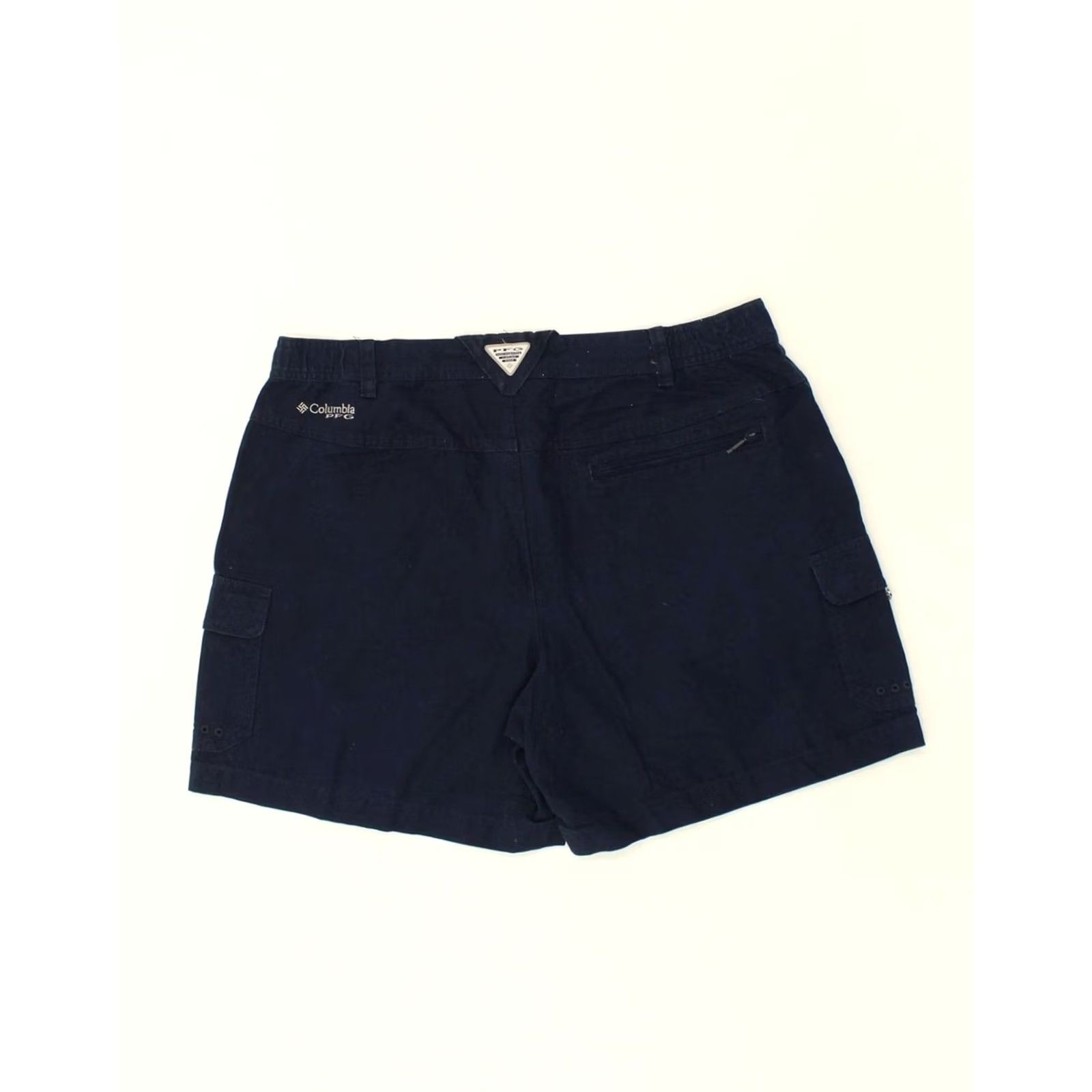 Vintage COLUMBIA Womens Chino Shorts XL Navy Blue Cotton Size 40" / US 18 - 2 Thumbnail