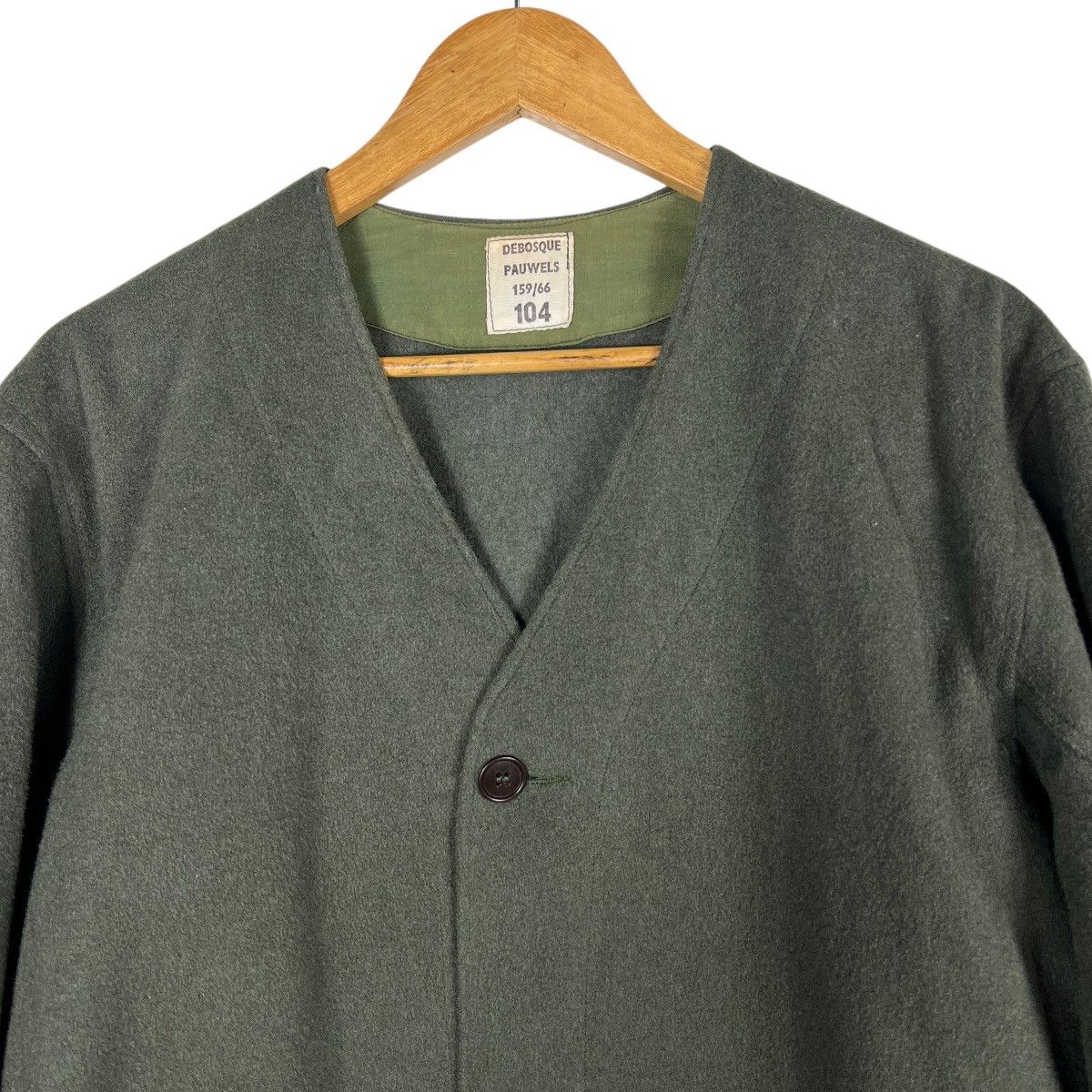 FrenchTrotters × Vintage 🔥 VINTAGE DEBOSQUE PAUWELS FRENCH MILITARY WOOL LINER JACKET Size US L / EU 52-54 / 3 - 5 Thumbnail
