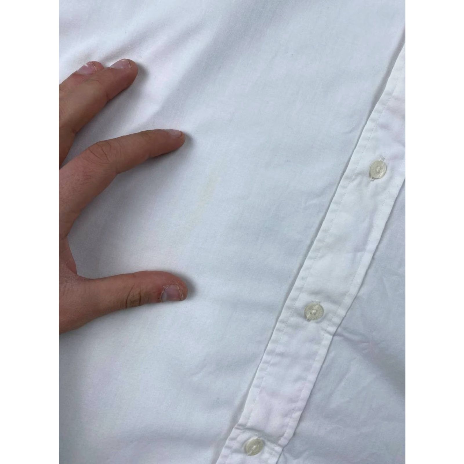 Yves Saint Laurent VINTAGE Saint Laurent YSL Shirt Button-Up Long Sleeve Men L White Size US L / EU 52-54 / 3 - 4 Thumbnail