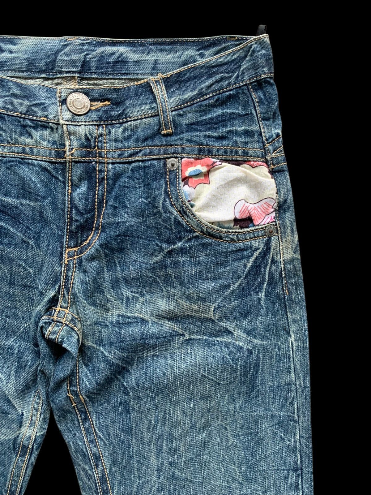 Japanese Brand × Kapital Vintage Denim Floral Japanese Style Distressed Jeans Size 32" / US 10 / IT 46 - 3 Thumbnail