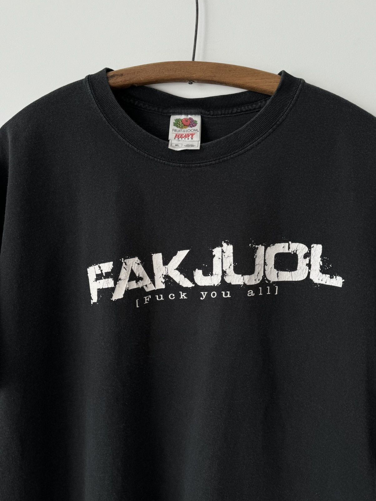 Vintage Vintage Y2K Style 'F*ck You All' Art Thrashed T-Shirt Size US XL / EU 56 / 4 - 3 Thumbnail