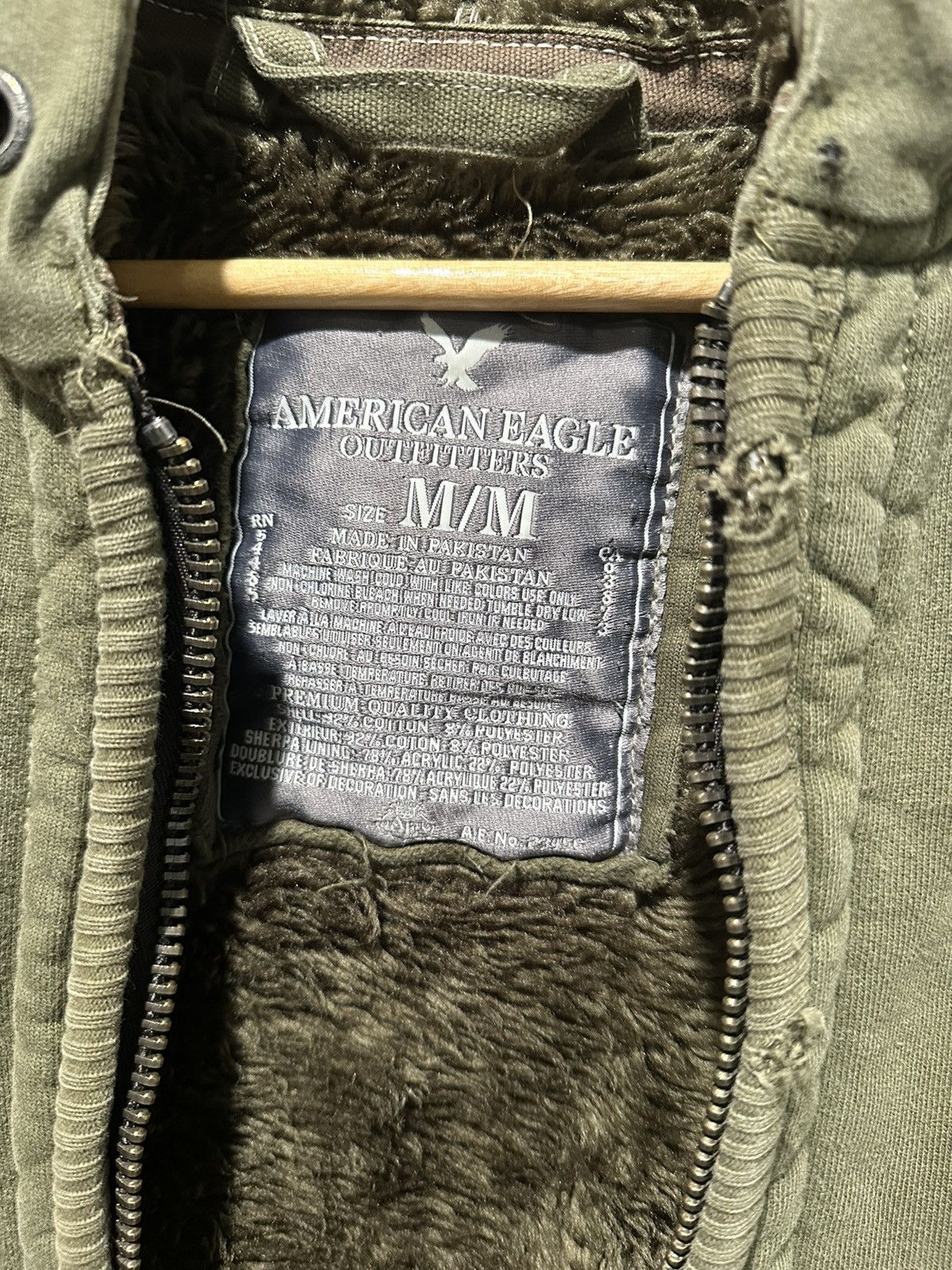 American Eagle Outfitters Vintage Fur coated American eagle zip up hoodie Size US M / EU 48-50 / 2 - 4 Thumbnail