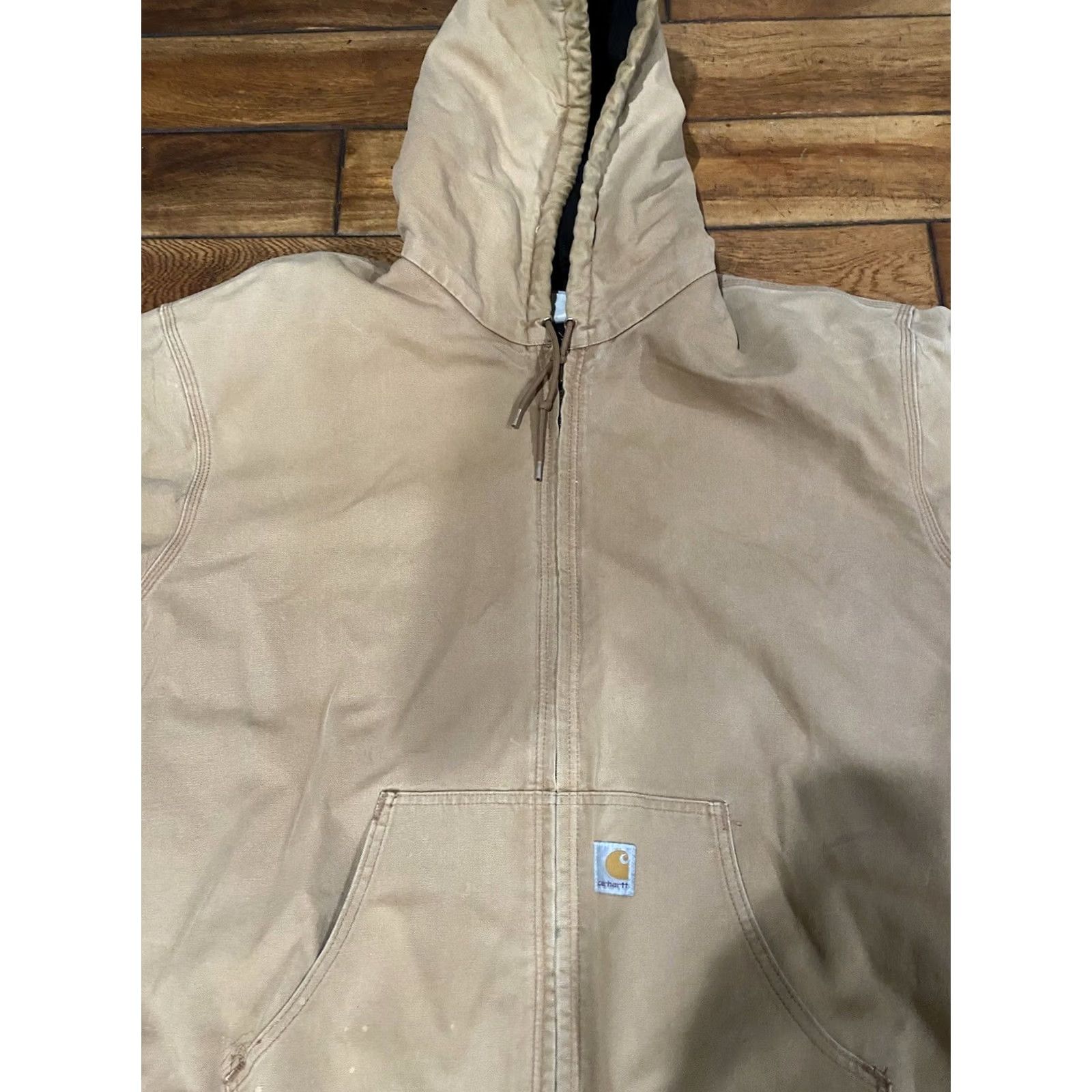 Carhartt VINTAGE Carhartt Jacket Mens XL Brown Loose Fit Firm Duck Lined Quilted Heavy Workwear Size US XL / EU 56 / 4 - 7 Thumbnail