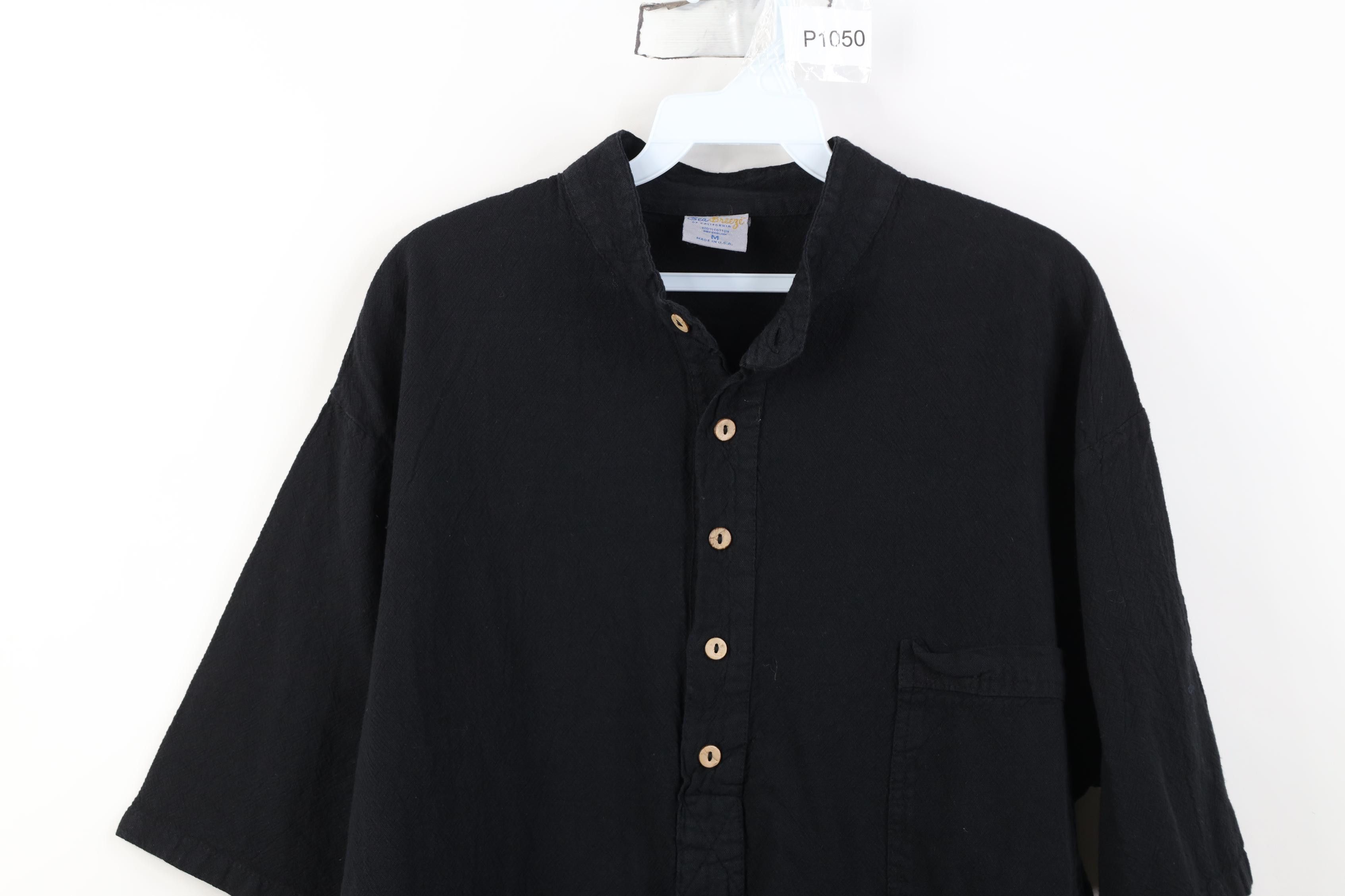 Vintage Vintage 90s Streetwear Button Down Polo Shirt Black USA Size US M / EU 48-50 / 2 - 2 Thumbnail