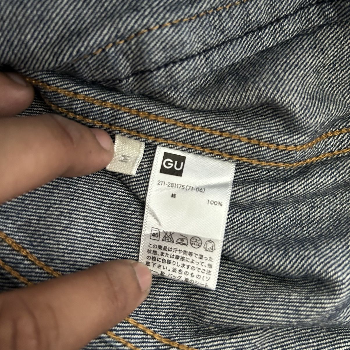 Vintage Vintage GU Denim Distressed Denim Jacket Size M / US 6-8 / IT 42-44 - 10 Thumbnail