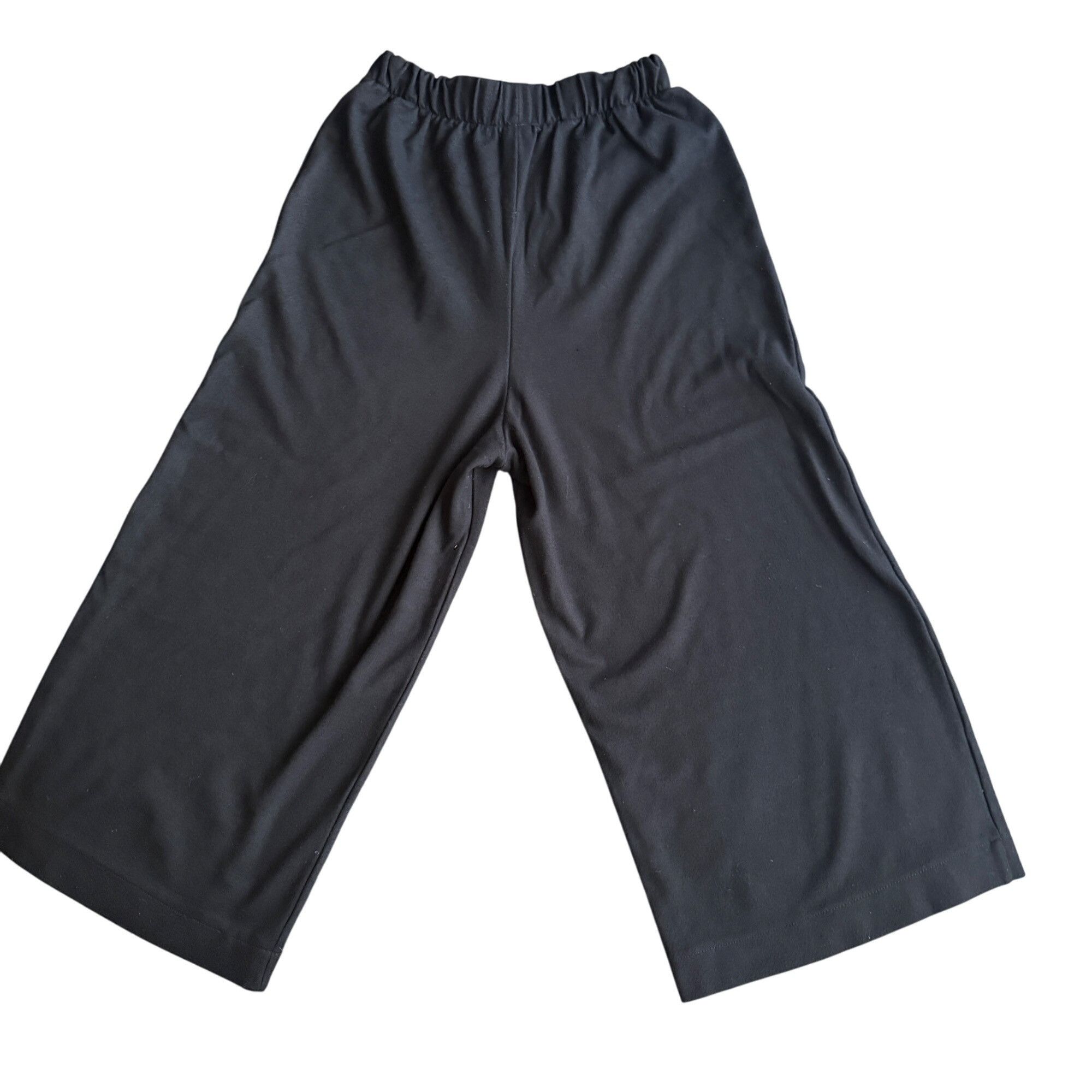 American Apparel American Apparel Womens Black Wide-Leg Elastic Waist Pants S Size 27" / US 4 / IT 40 - 3 Thumbnail