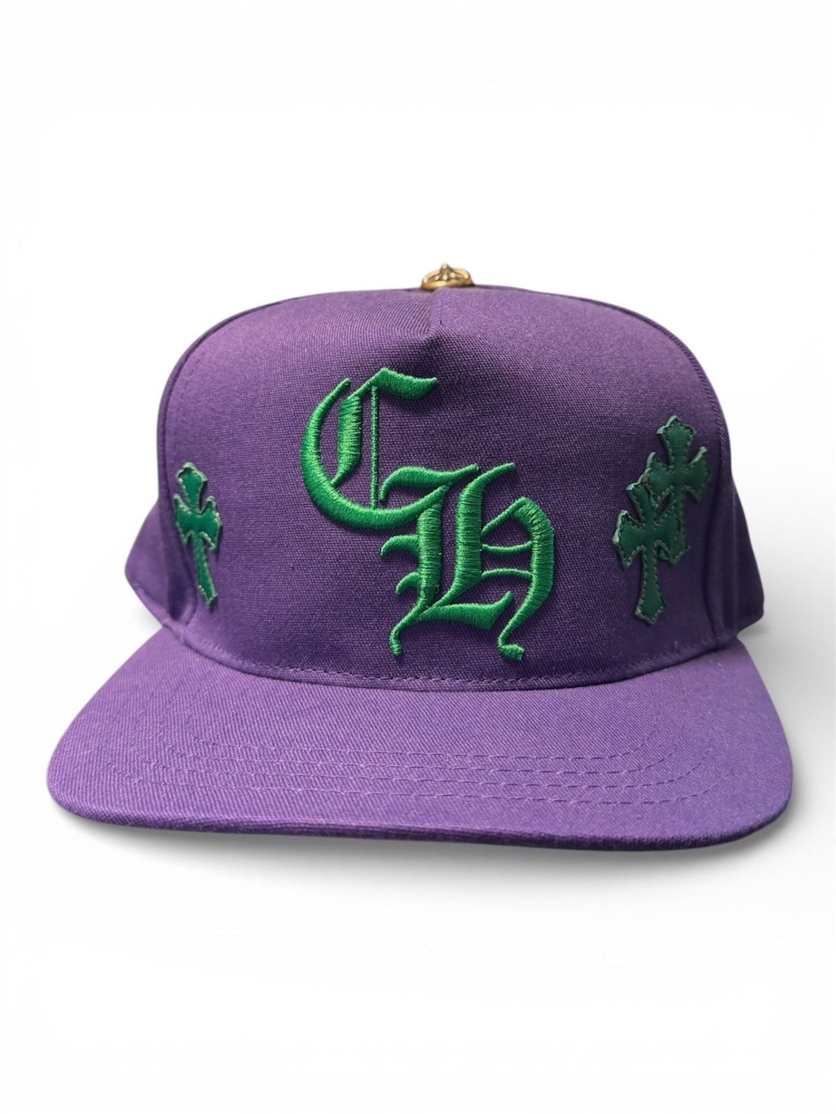 Chrome Hearts Chrome Hearts Purple Green Cross Trucker Size ONE SIZE - 1 Thumbnail