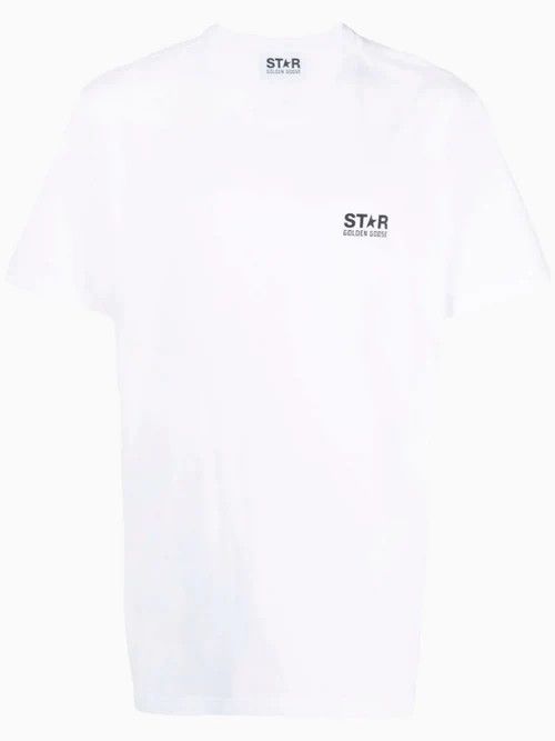 Golden Goose o1s22i1n1224 Big Star Regular T-Shirt in White Size US S / EU 44-46 / 1 - 1 Thumbnail