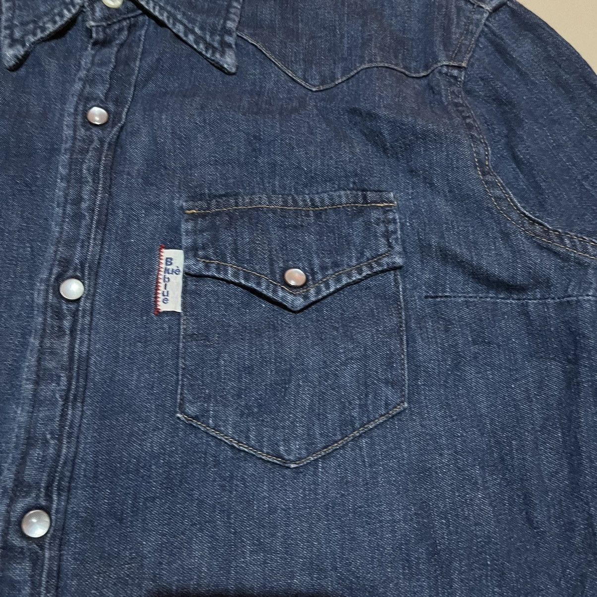 Blue Blue Japan Blue Blue Snap Button Western Shirt Size US M / EU 48-50 / 2 - 4 Thumbnail
