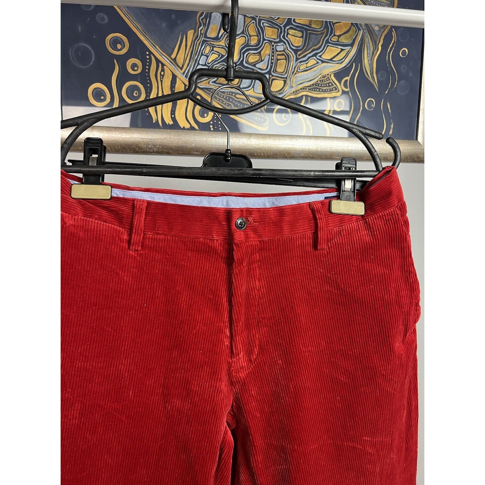 Polo Ralph Lauren MINT! Polo Ralph Lauren Red Corduroy Classic Fit Chino Pants Size US 33 - 3 Thumbnail