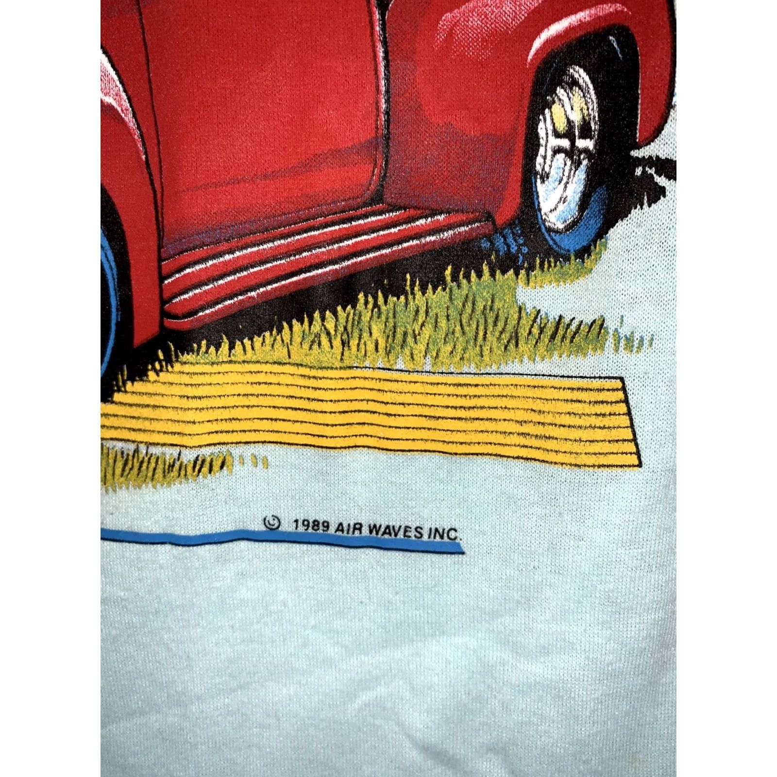 Vintage VINTAGE 1989 Air Waves Inc. Ford Trucks Blue Mens Single Stitch Shirt-8391 Shirt Mens Blue 1980s Graphic Tee Size US S / EU 44-46 / 1 - 5 Thumbnail