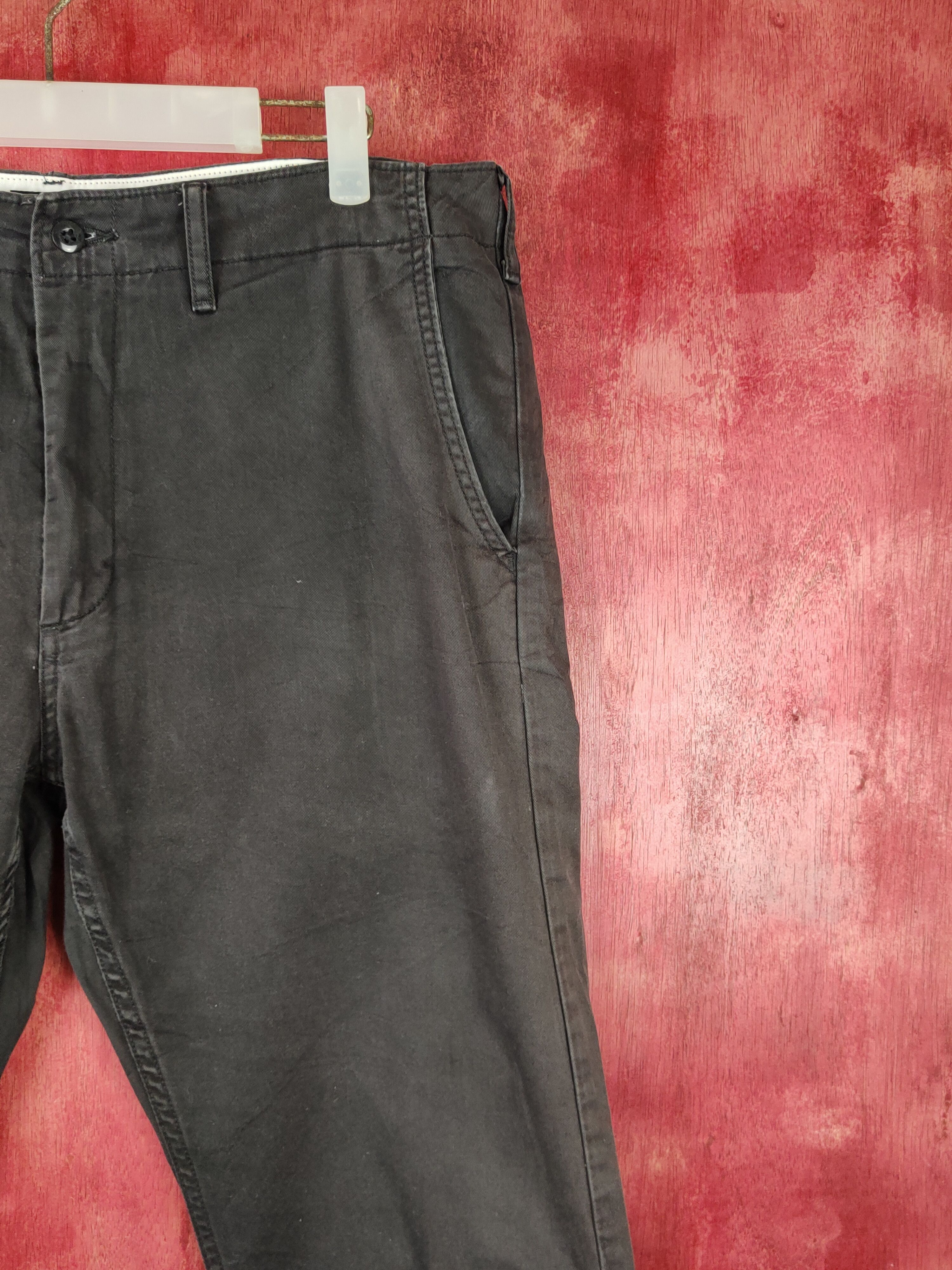 Japanese Brand Levis Blue Black distressed faded ripped Casual Pants #S1330 Size US 33 - 5 Thumbnail