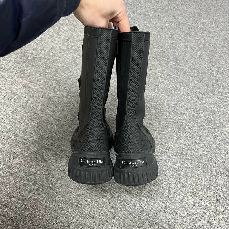 Dior Dior Black Motorcycle Boots with Unique Buckles-2506 Size US 5.5 / IT 35.5 - 4 Thumbnail