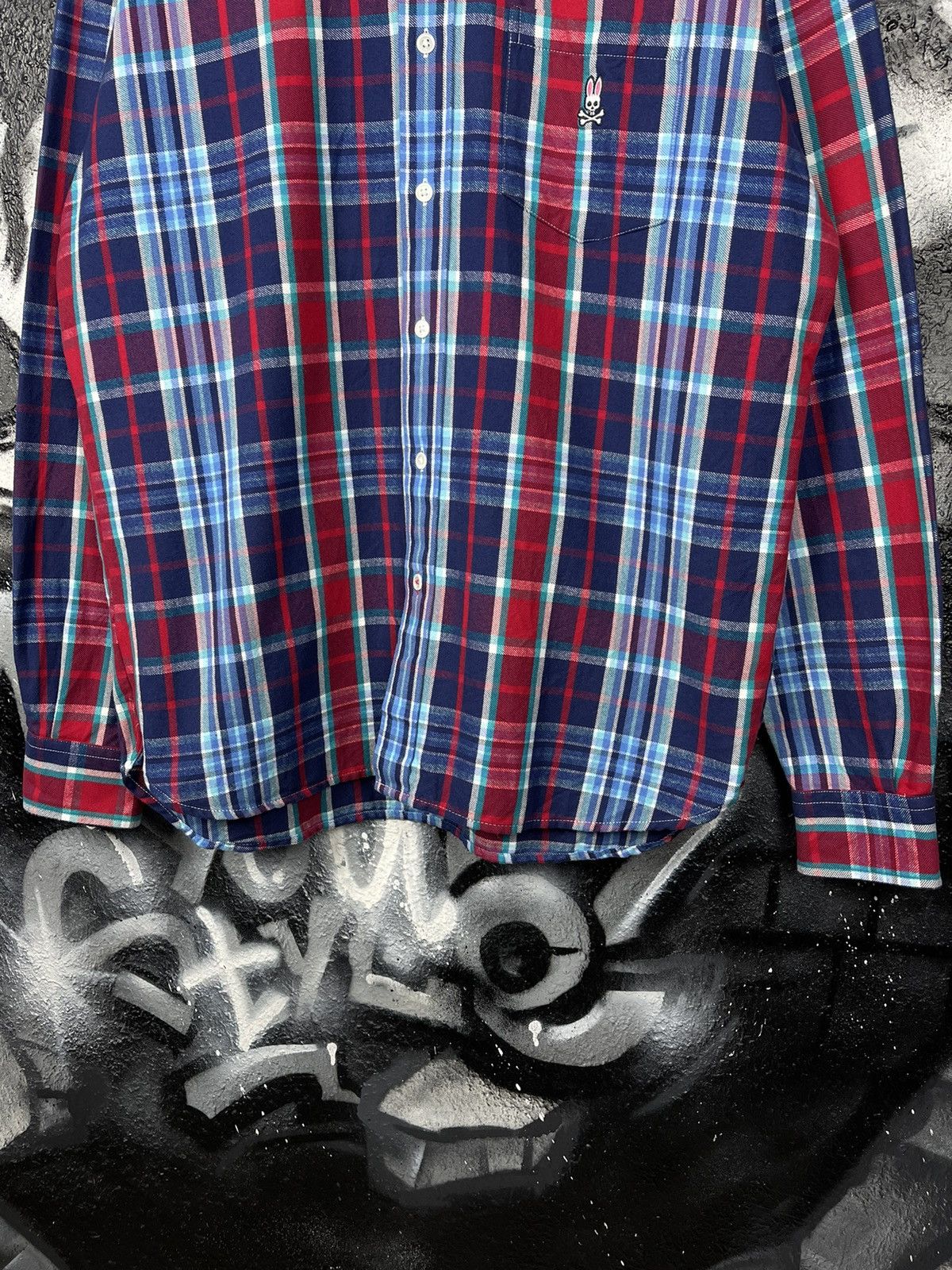 Psycho Bunny Psycho Bunny Single Needle Flannel Long Sleeve Shirt Men’s L Size US L / EU 52-54 / 3 - 4 Thumbnail