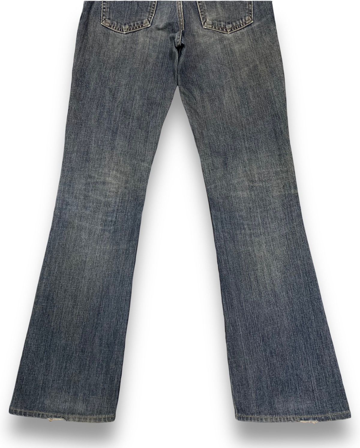 Edwin Vintage Edwin x Something Pour Femme Distressed Flared Jeans Size 28" / US 6 / IT 42 - 15 Thumbnail