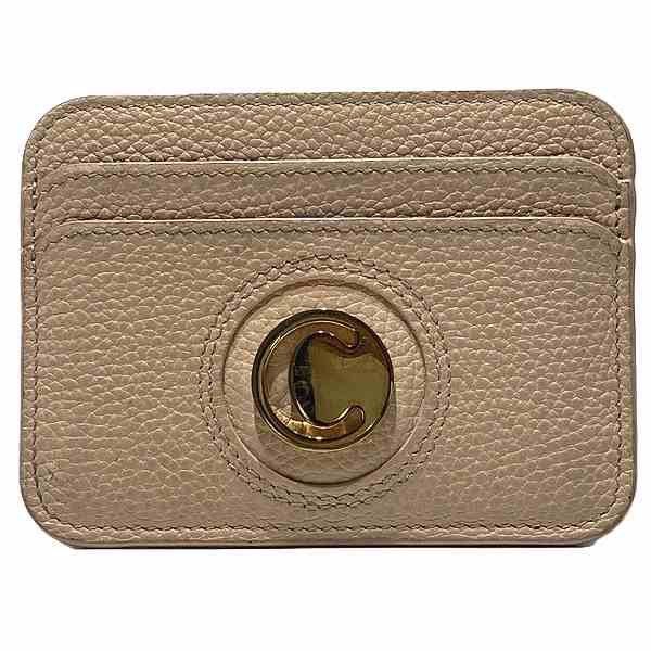 Chloe Chloe Chloe Pink Beige Leather Card Case Leather Business card case in Good Condition Size ONE SIZE - 1 Thumbnail
