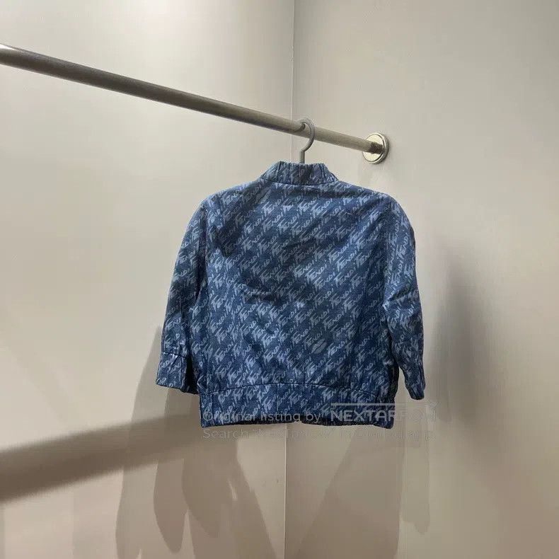 Fendi Fendi Full Print Slogan Lettering Casual Zipper Crop Jacke Size S / US 4 / IT 40 - 2 Thumbnail