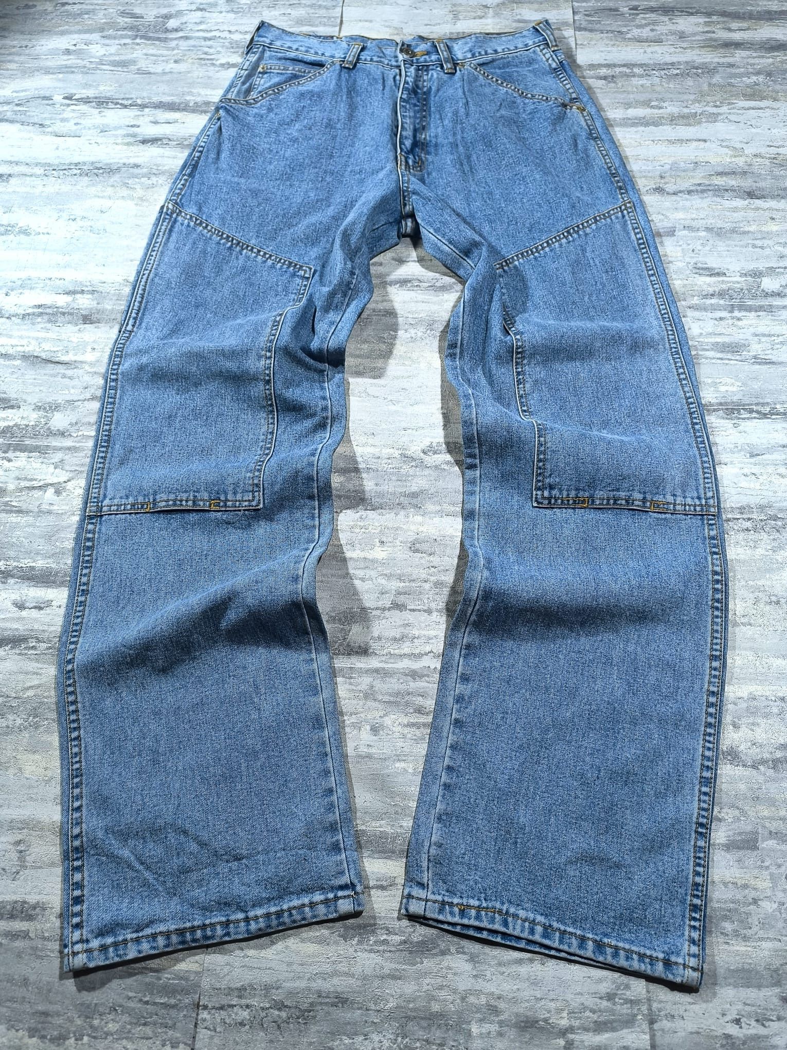 Southpole baggy double knee carpenter skate jeans rap Size US 31 - 1 Thumbnail