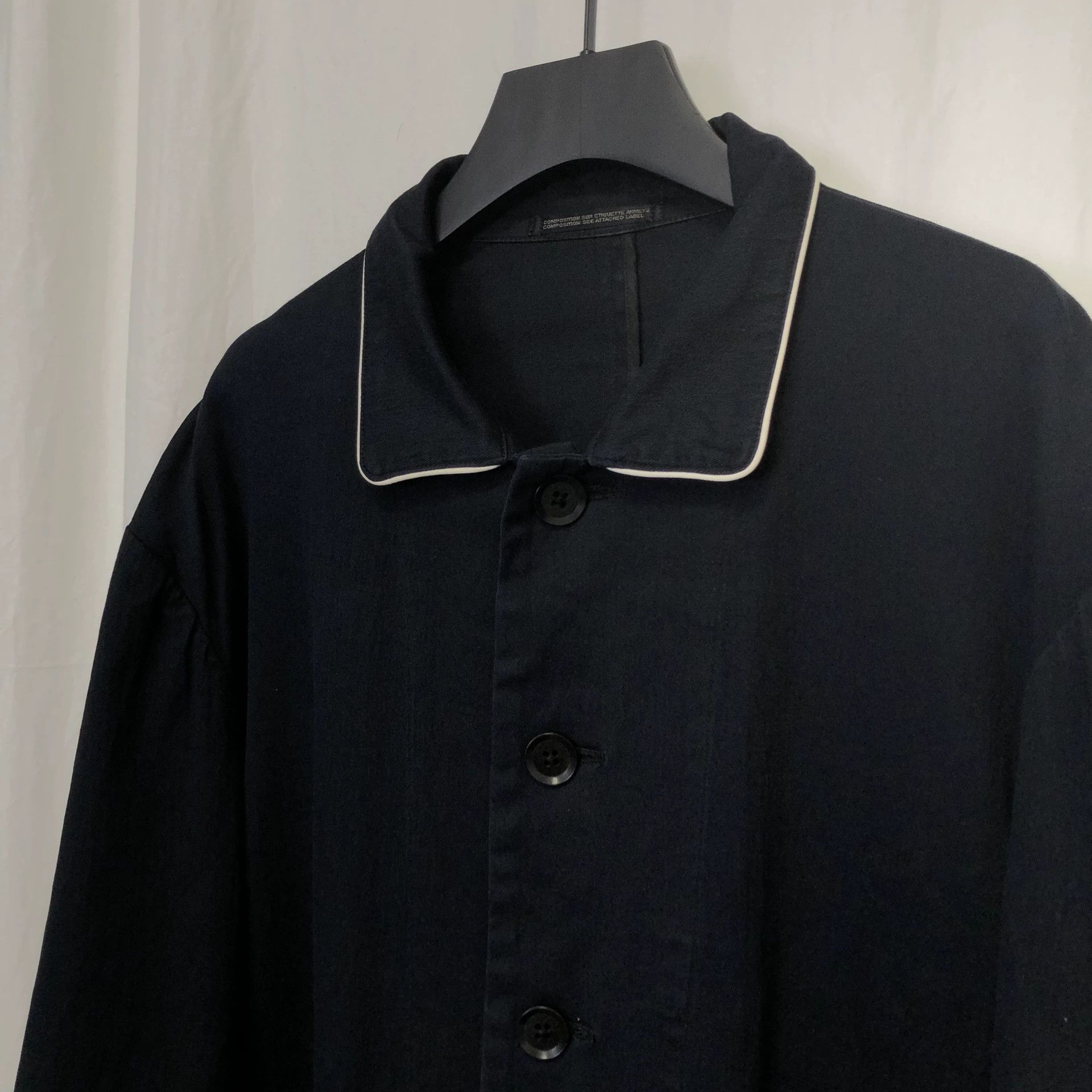 Yohji Yamamoto Yohji Yamamoto 03ss White Piping Unisex Jacket Size US L / EU 52-54 / 3 - 3 Thumbnail
