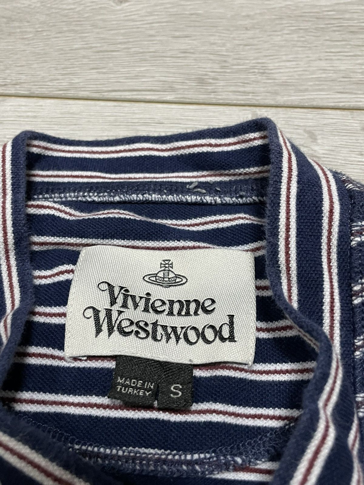 Vivienne Westwood Vivienne Westwood striped sailors tee shirt buttons orb eb0 Size US S / EU 44-46 / 1 - 4 Thumbnail