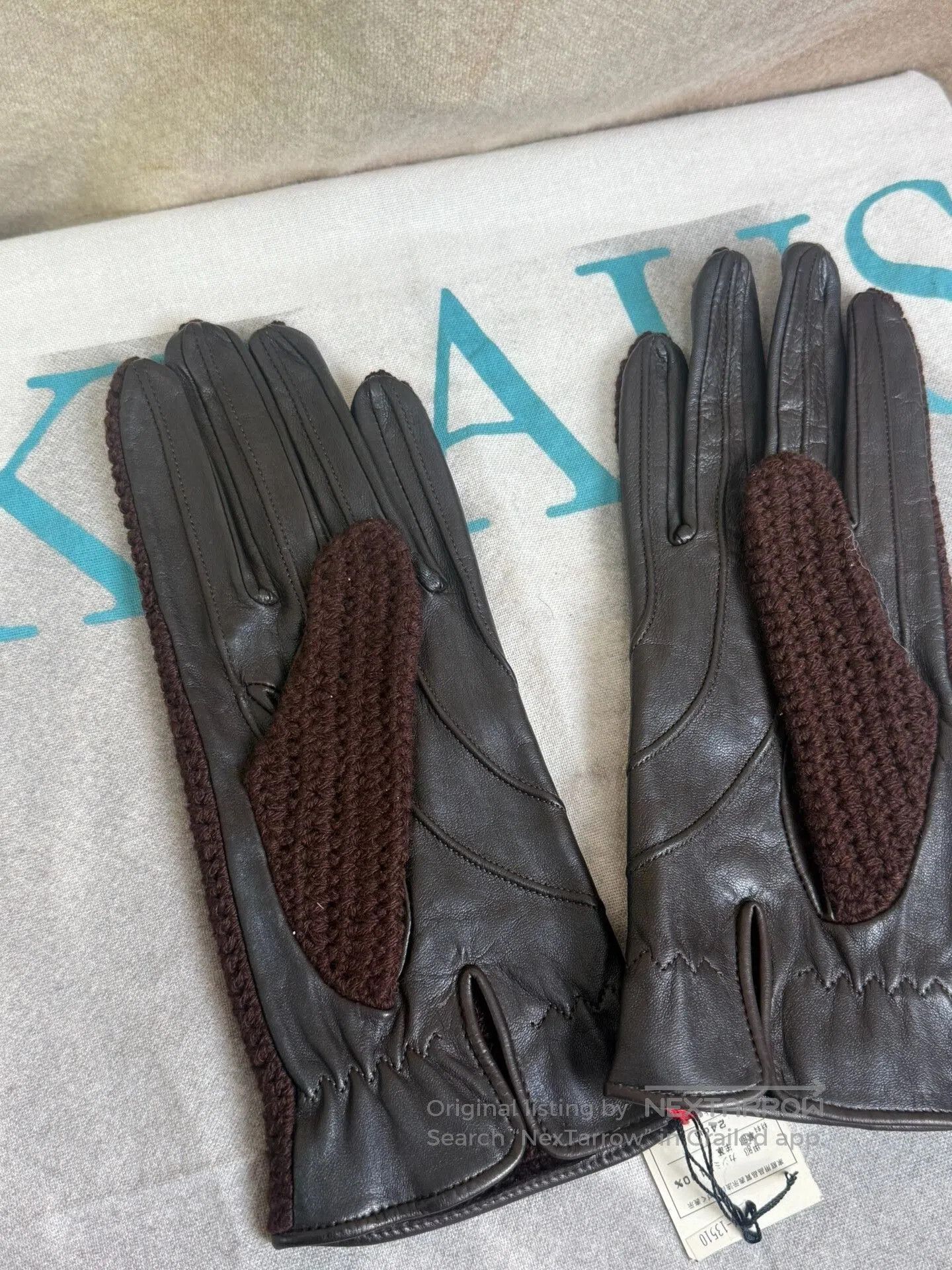 Dries Van Noten Dries Van Noten Patchwork Leather Gloves. Size ONE SIZE - 2 Thumbnail