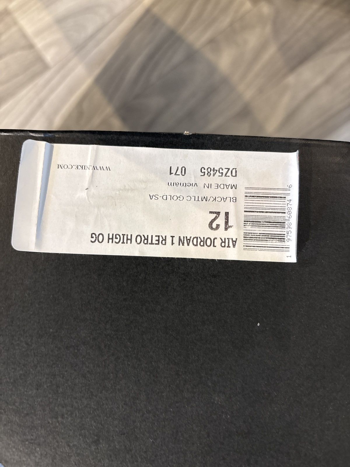 Jordan Brand Jordan 1 Retro High ‘OG Black Gold’ Size US 12 / EU 45 - 4 Thumbnail