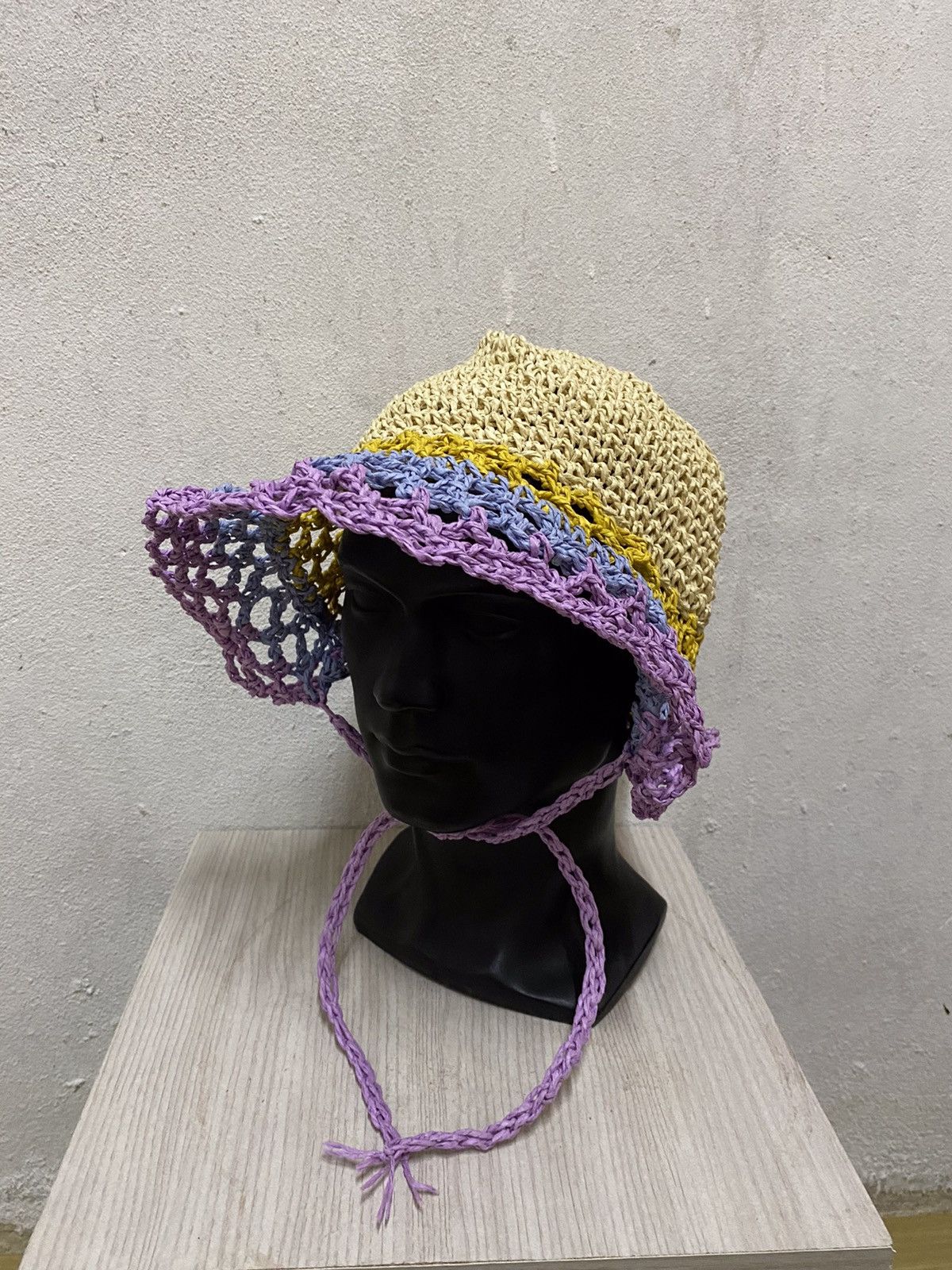 Japanese Brand Japanese Brand Knit Bucket Hat Size ONE SIZE - 3 Thumbnail