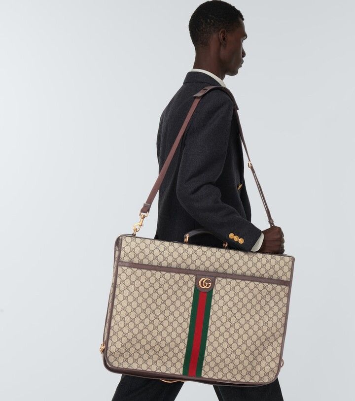 Gucci o1mt1gz0525 Size: OS / Savoy Garment Bag in Beige/Brown Size ONE SIZE - 7 Thumbnail