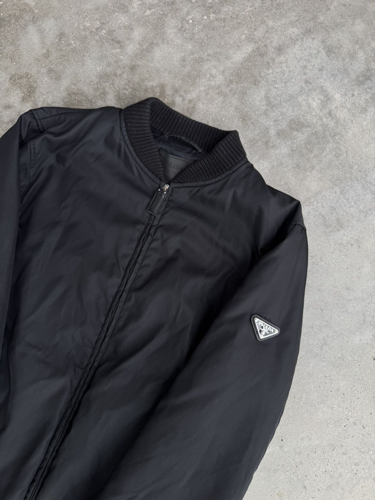 Prada Prada Re-Nylon Bomber Jacket Grail Designer Basic black rare Size US M / EU 48-50 / 2 - 2 Thumbnail