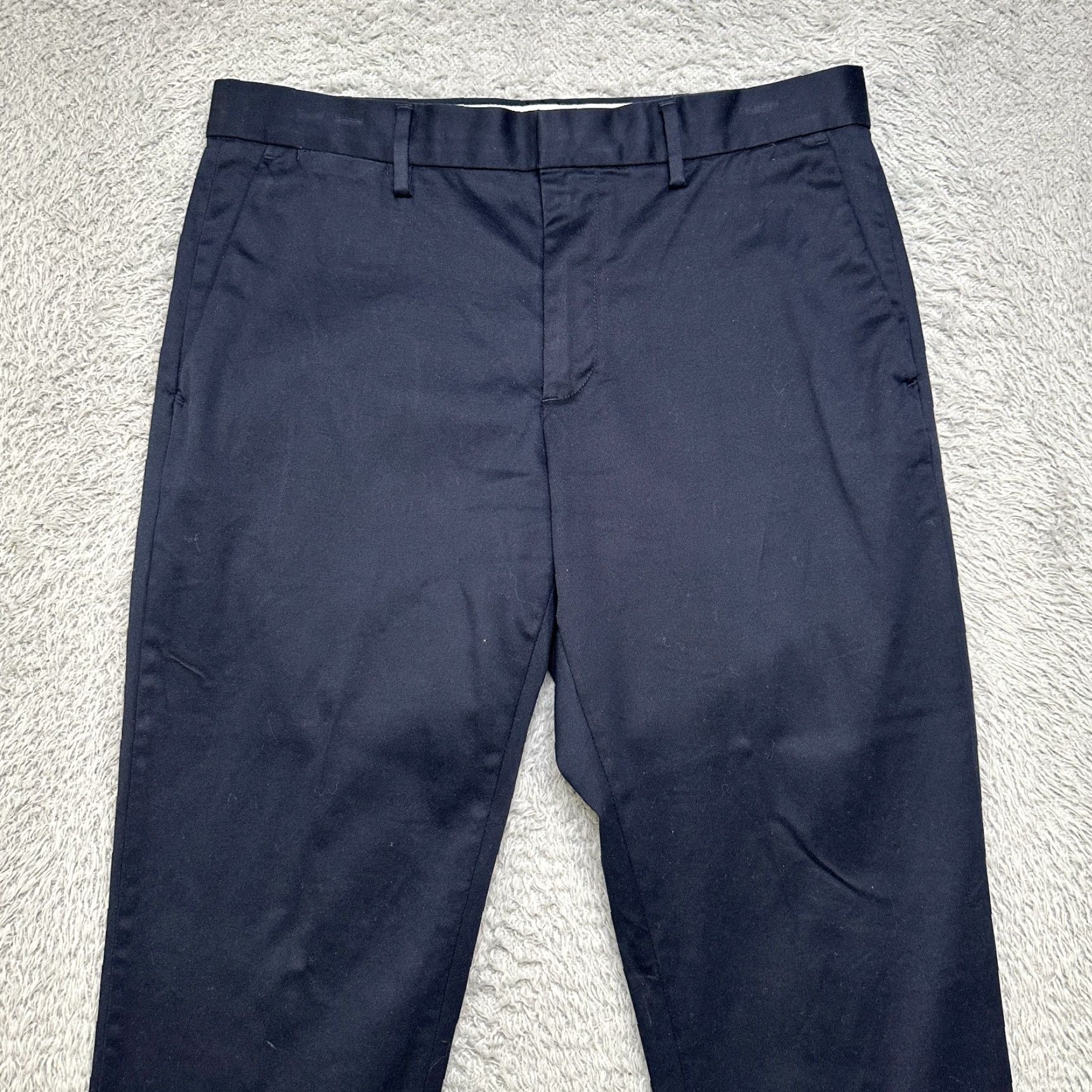 Banana Republic Banana Republic Chino Pants Mens 32x32 Blue Slim Straight 32 in Inseam Pockets Flat Front Button Classic Preppy Casual Pants Mens Blue Chino Pants Size US 32 / EU 48 - 3 Thumbnail