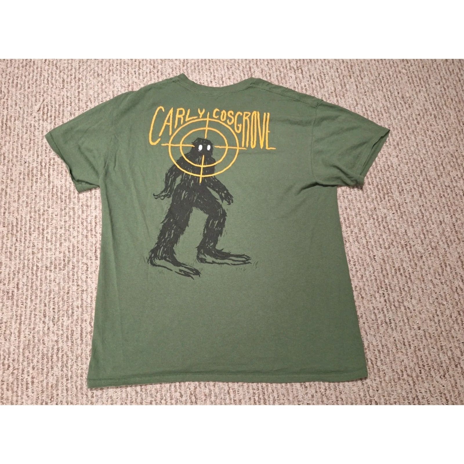 Vintage Carly Cosgrove Indie Band Tour Bigfoot Sporting Club T-shirt Green L/XL Men's T-Shirt Band Theme Vintage No Size US L / EU 52-54 / 3 - 2 Thumbnail
