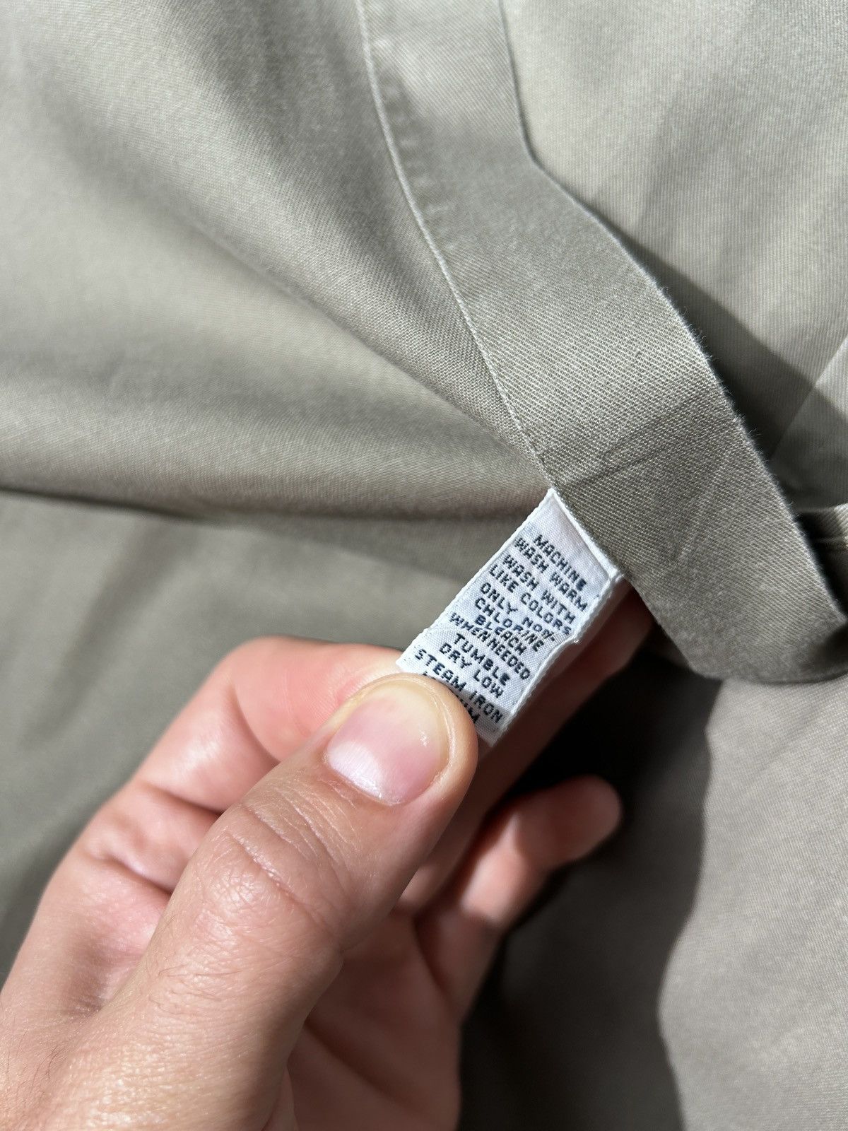 Polo Ralph Lauren × Vintage Vintage Polo Ralph Lauren Khaki Shirt XL Size US XL / EU 56 / 4 - 9 Thumbnail