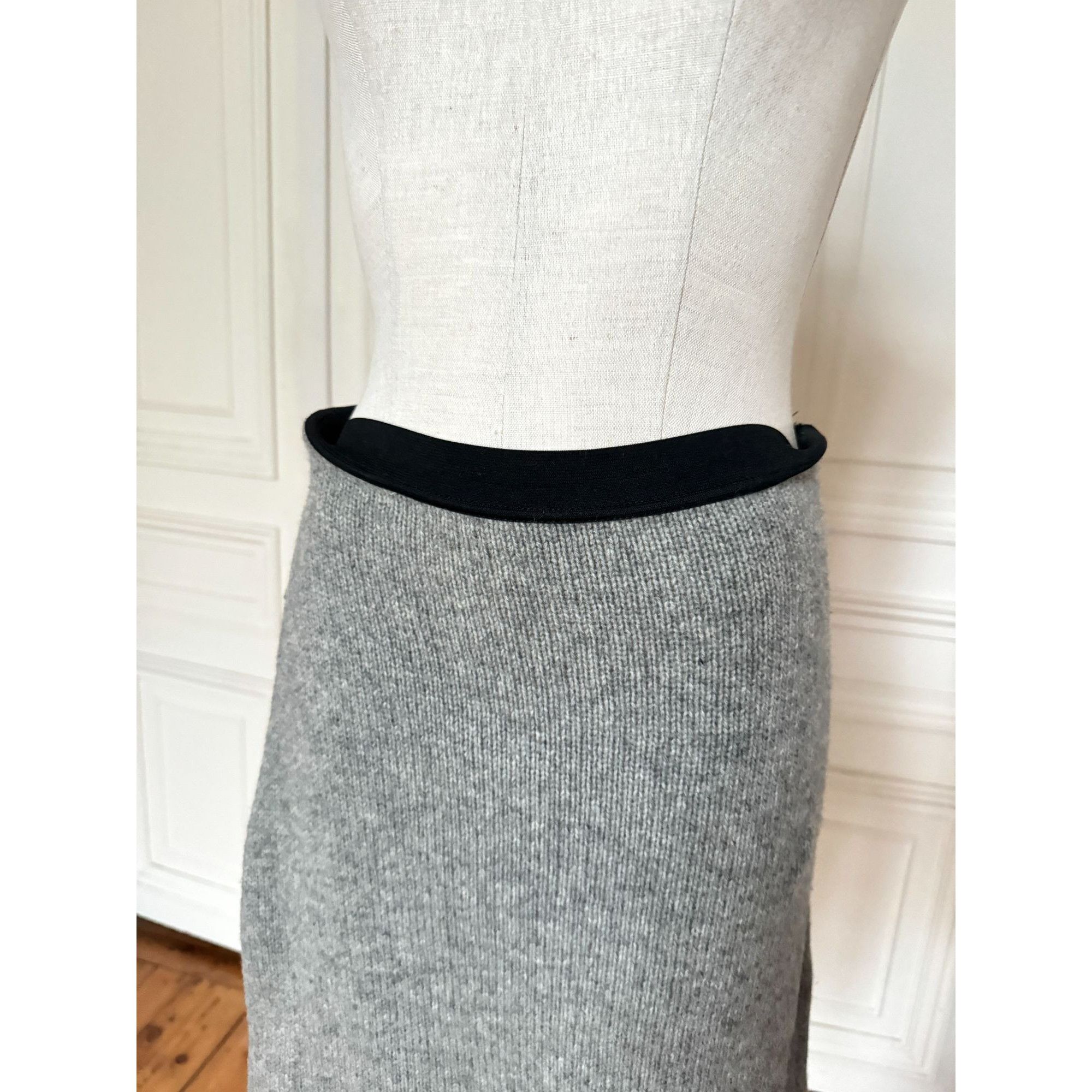 Maison Margiela 1998 Miss Deanna Grey Wool Skirt Size 27" / US 4 / IT 40 - 2 Thumbnail