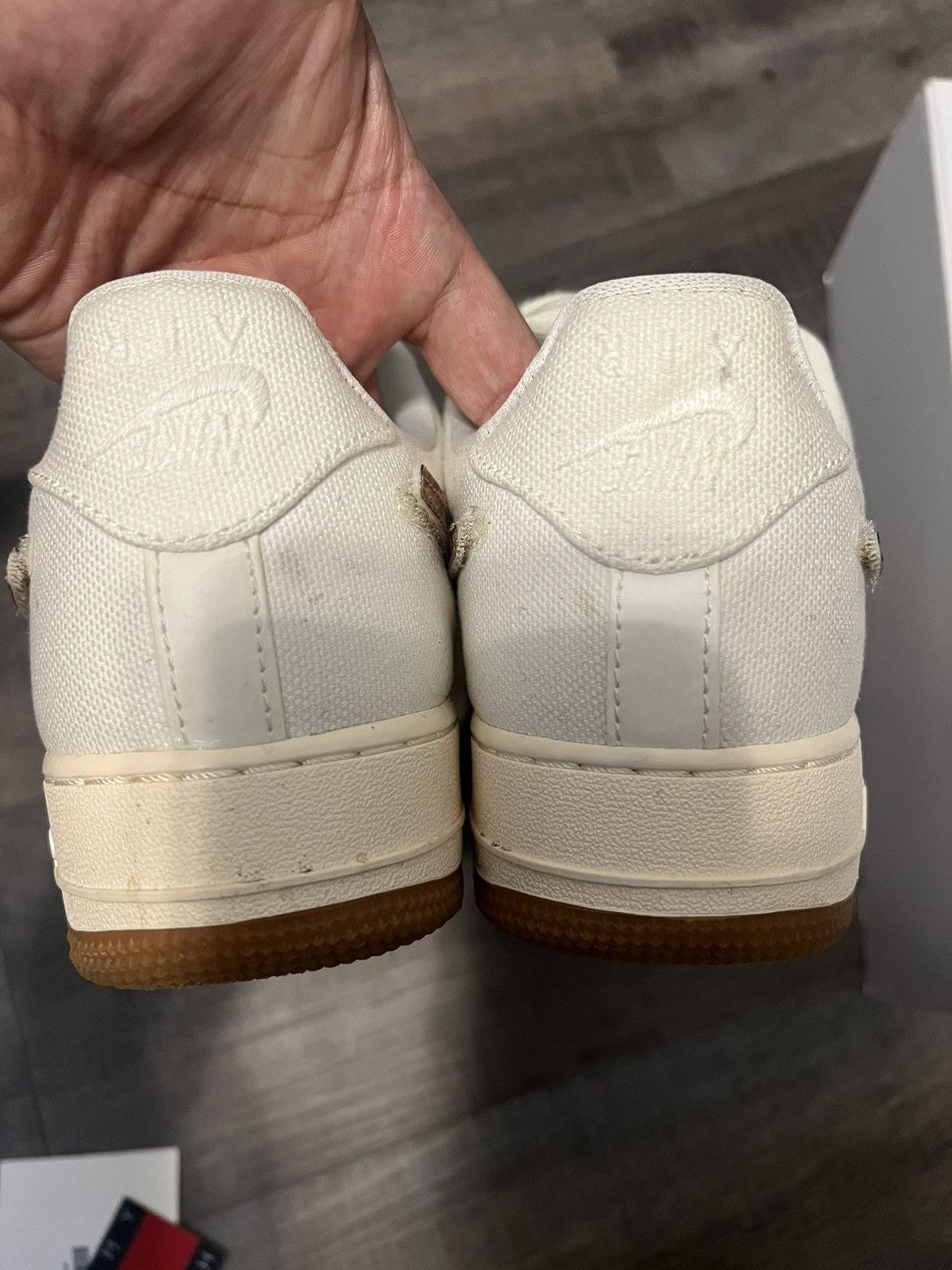 image of Nike x Travis Scott Travis Scot Af1 X Sail X 8.5 Shoes in Sail White, Men's