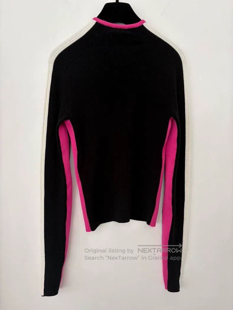 Chanel Chanel Black and pink white cc logo long-sleeved undershir Size XS / US 0-2 / IT 36-38 - 2 Thumbnail