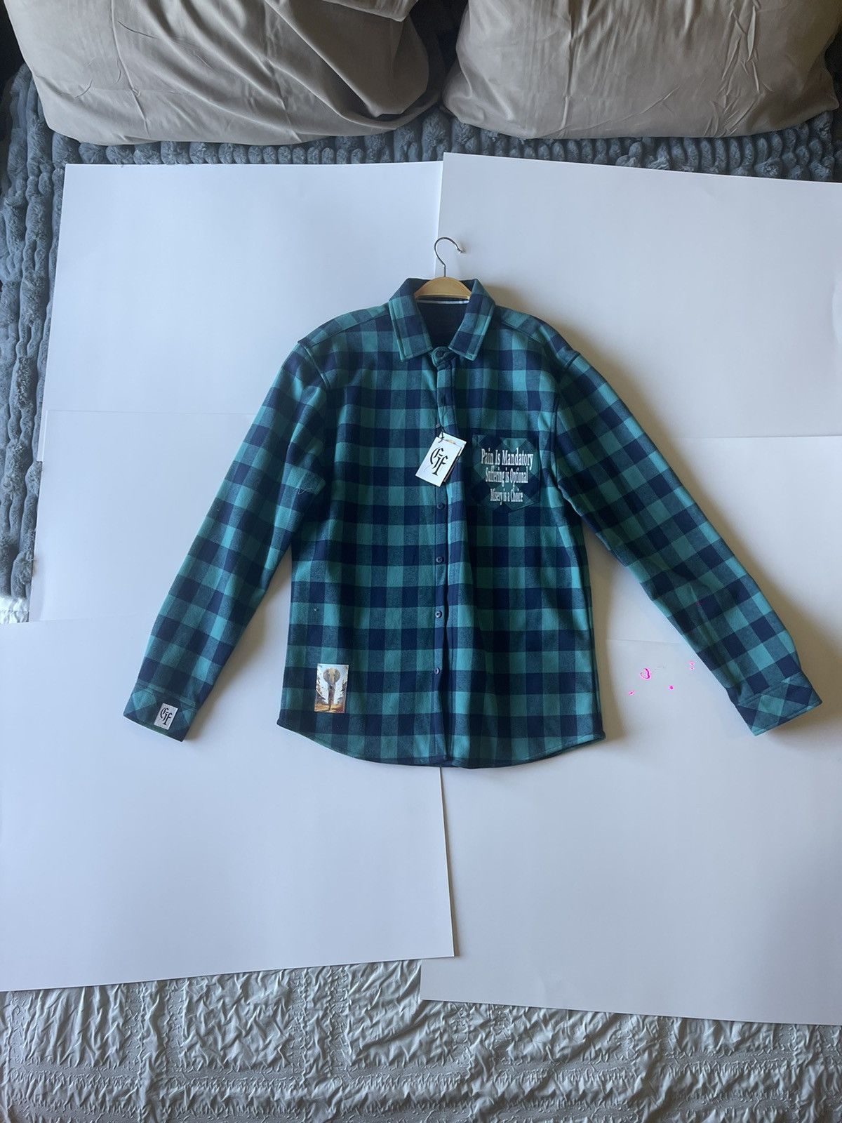 Nomad Graceful Faith Fashions Statement Plaid Green Nomad Shirt Size US L / EU 52-54 / 3 - 6 Thumbnail