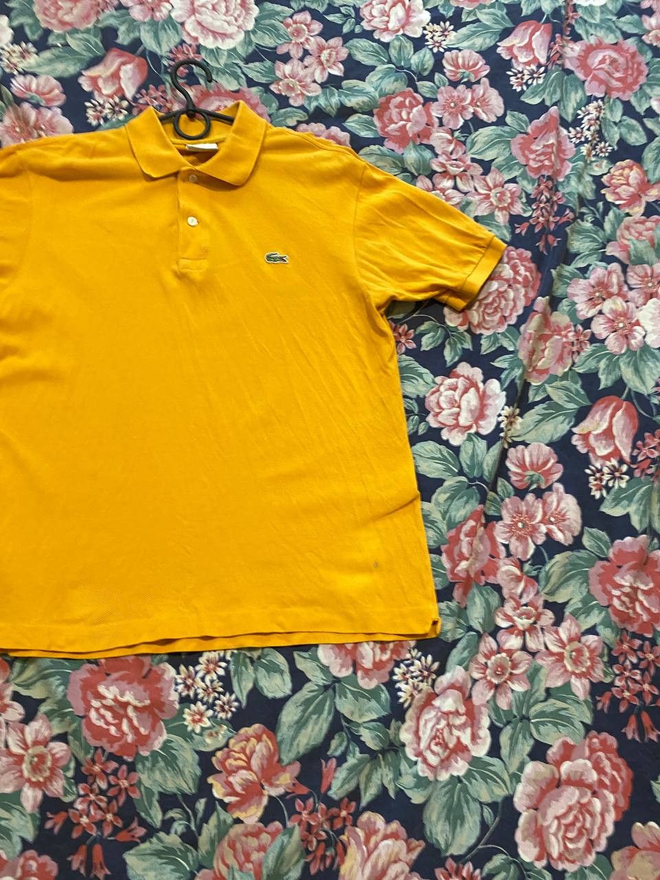 Lacoste Vintage Polo logo Lacoste yellow Y2K T-Shirt streetwear Size US M / EU 48-50 / 2 - 7 Thumbnail