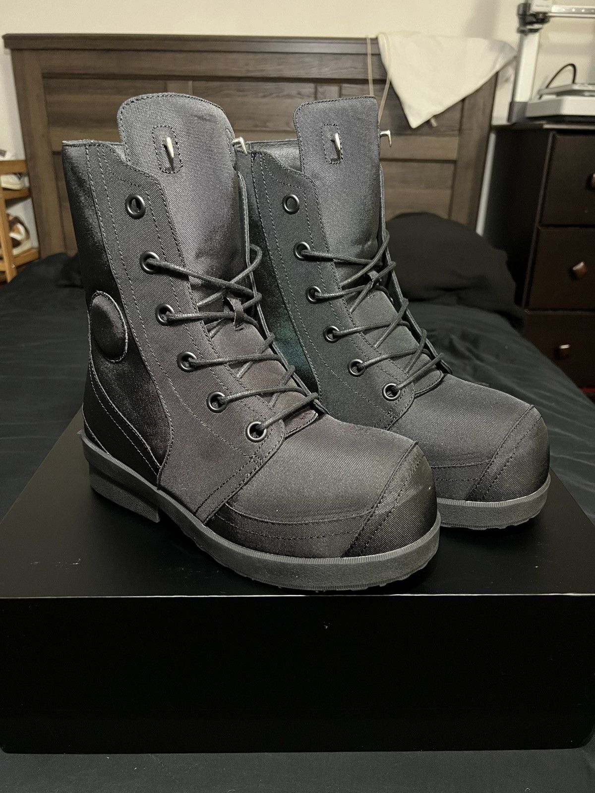 1199 Bazo 1199 x Cannone Mickey Boot Pour Homme (Nylon Noir) Size US 8.5 / EU 41-42 - 1 Thumbnail