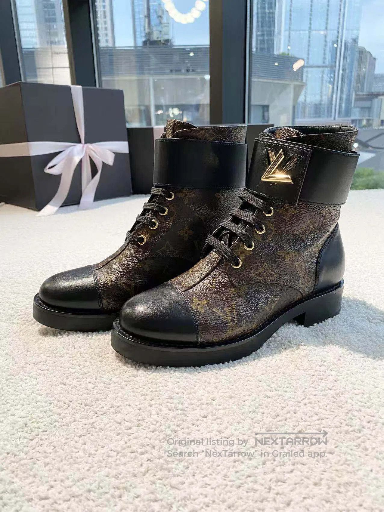 Louis Vuitton Louis Vuitton The old flower is full of half boots| Size US 6 / IT 36 - 1 Thumbnail