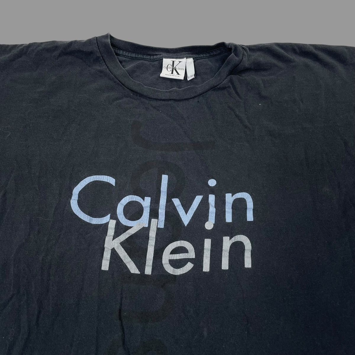 Calvin Klein × Vintage Vintage 90s single stitch Calvin Klein shirt Size US L / EU 52-54 / 3 - 4 Thumbnail