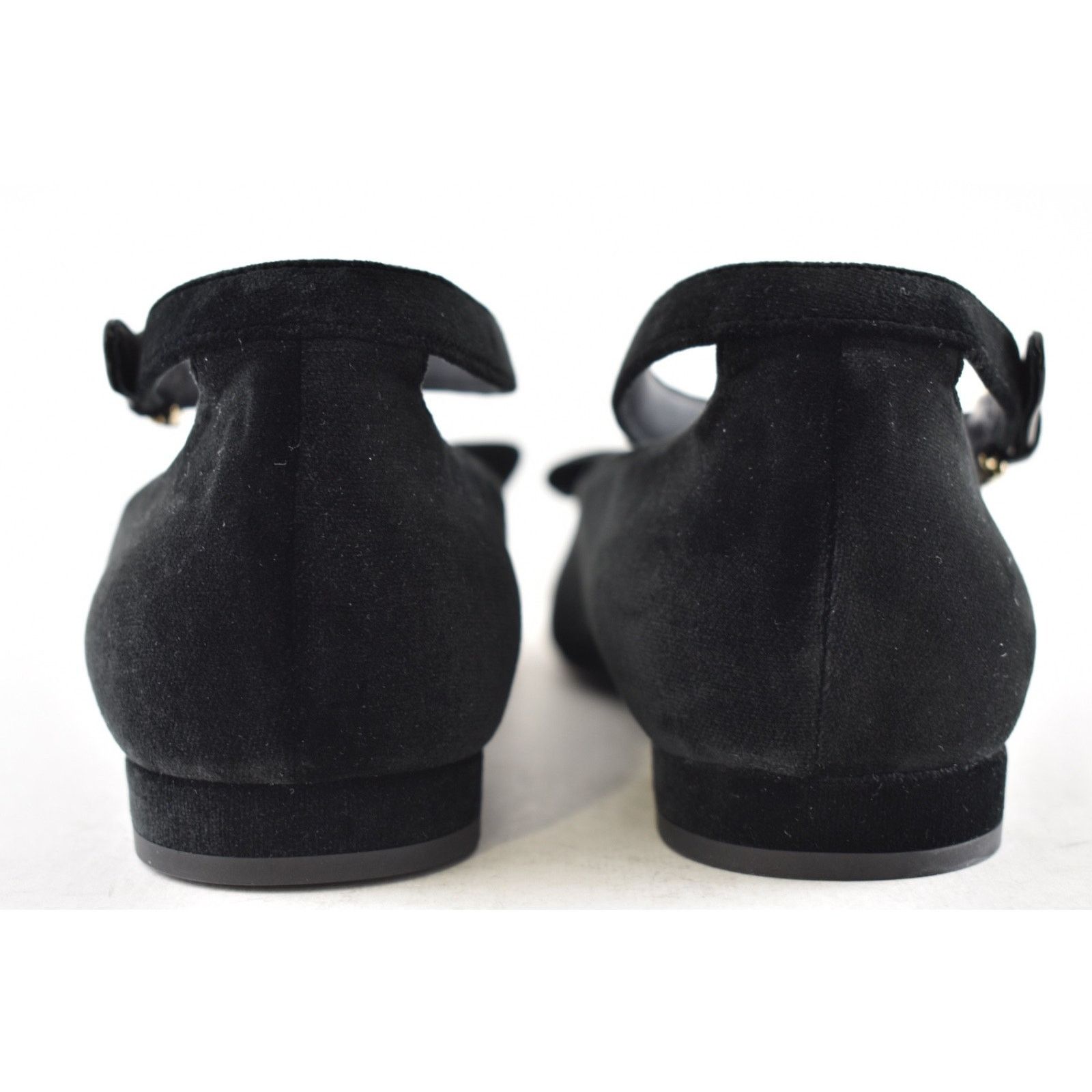 Chanel Chanel Velvet Crystal CC Bow Ankle Strap Ballet Flat 36.5 Size US 5.5 / IT 35.5 - 20 Thumbnail