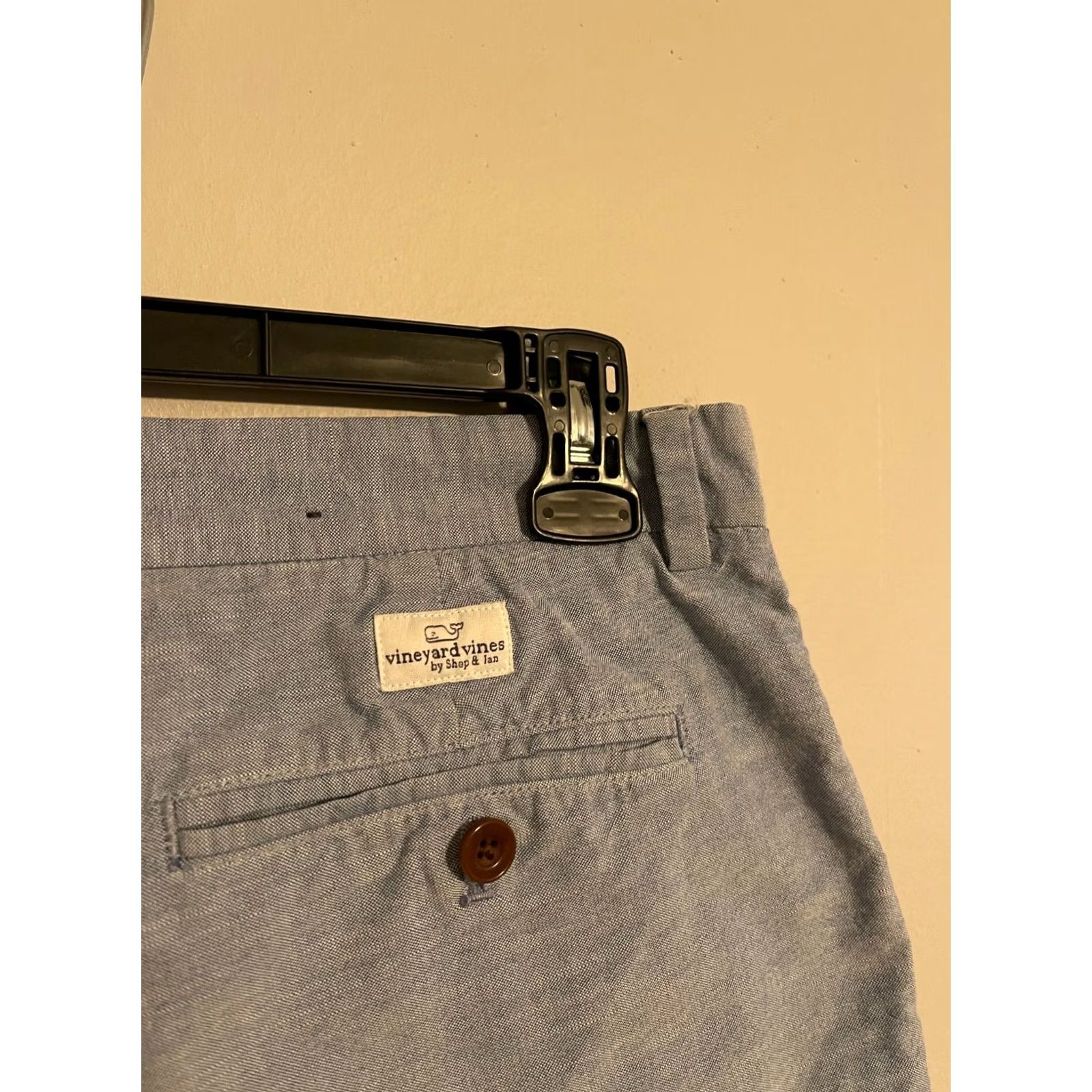 Vineyard Vines Vineyard Vines Breaker Short Chambray Light Blue Preppy Khaki Shorts - Men's 32 Size US 33 - 2 Thumbnail