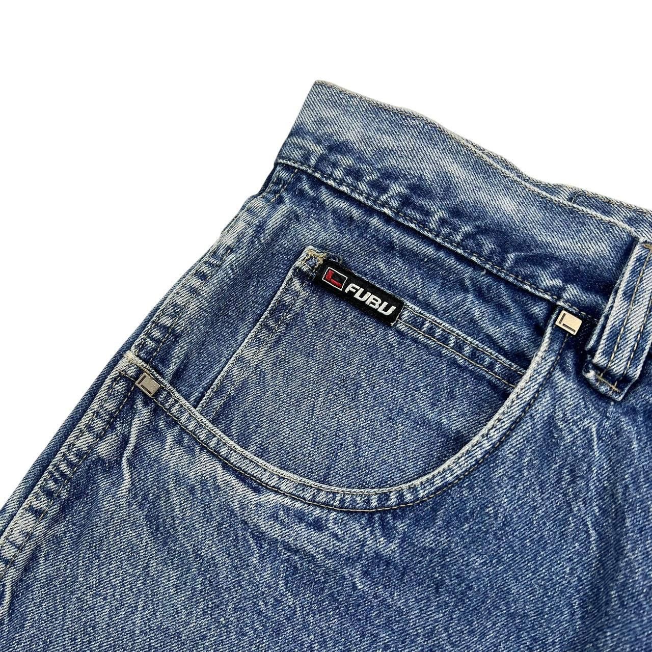 Fubu Vintage Fubu Denim Shorts / Jorts - Waist: 42” Size US 42 / EU 58 - 3 Thumbnail