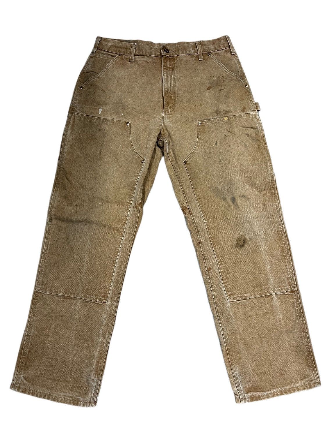 Carhartt × Vintage Vintage Carhartt Double Knee Carpenter Pant Faded Distressed Size US 34 / EU 50 - 1 Thumbnail