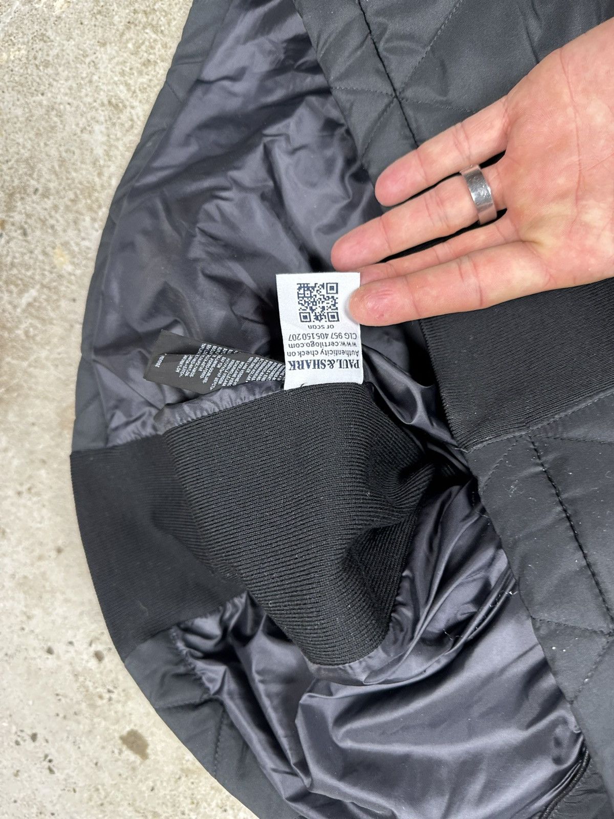 Paul & Shark Paul & Shark Hybrid Wool Jacket Leather Trims Quilted Size US XL / EU 56 / 4 - 9 Thumbnail