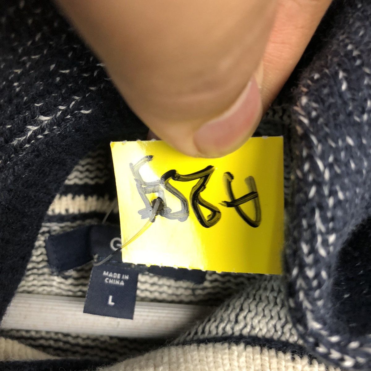 Gap Gap Dark blue faded vintage Hoodie sweatshirt #A255 Size US M / EU 48-50 / 2 - 11 Thumbnail