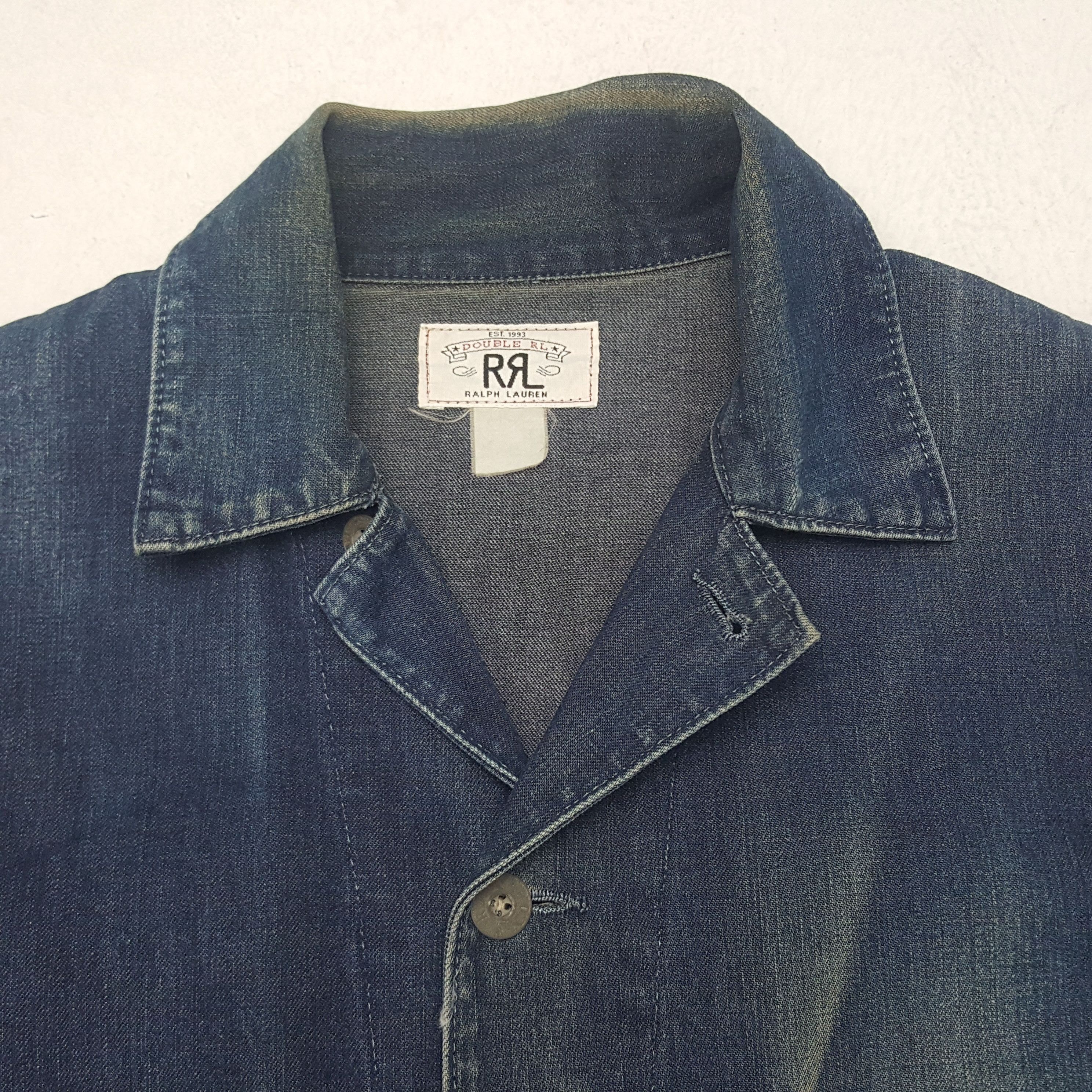 Ralph Lauren × Vintage Vintage RRL Ralph Lauren Fashion Denim Jacket Size US XL / EU 56 / 4 - 4 Thumbnail