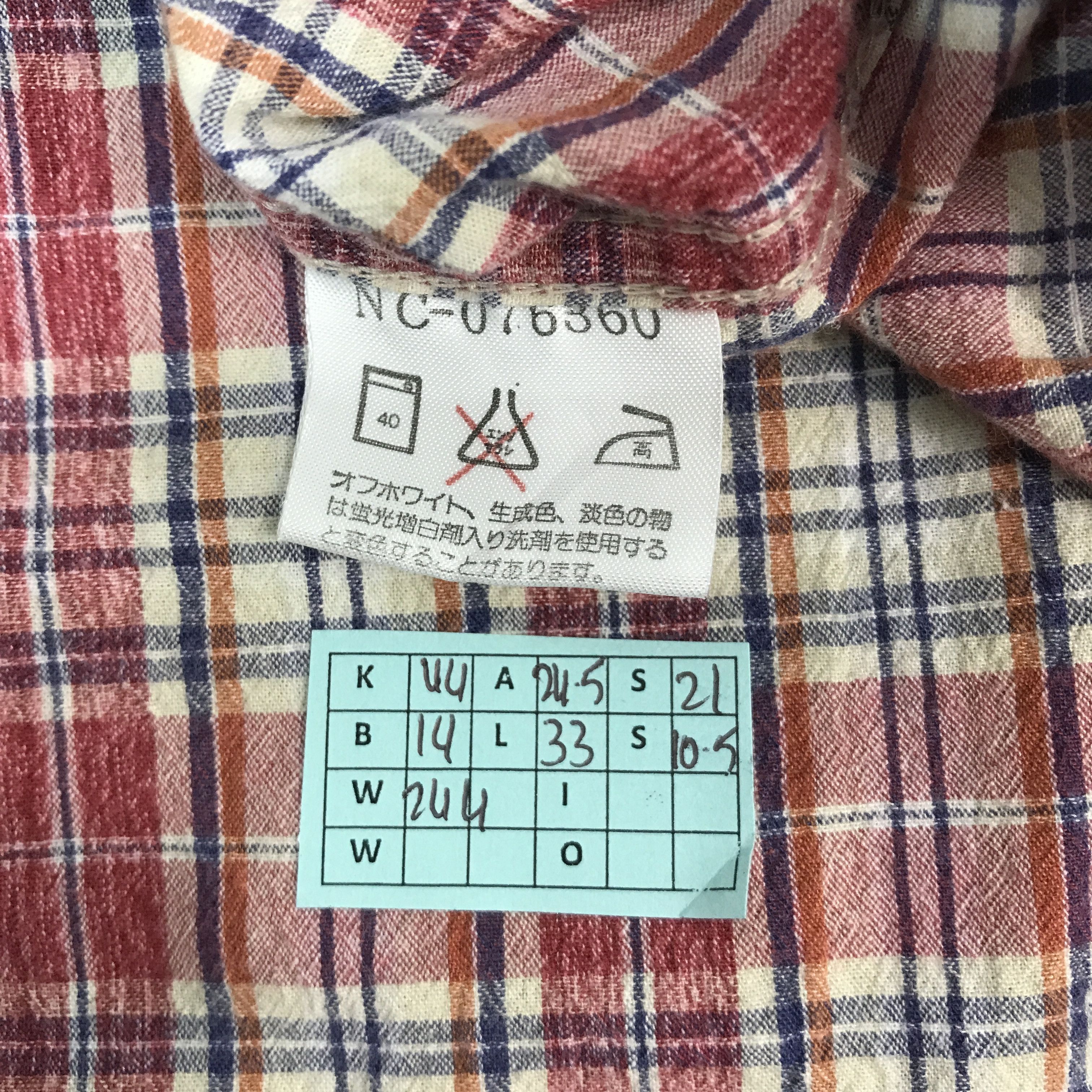 Japanese Brand AUTHENTIC NIGEL CABOURN TARTAN DESIGN BUTTON UP SHIRTS Size US L / EU 52-54 / 3 - 10 Thumbnail