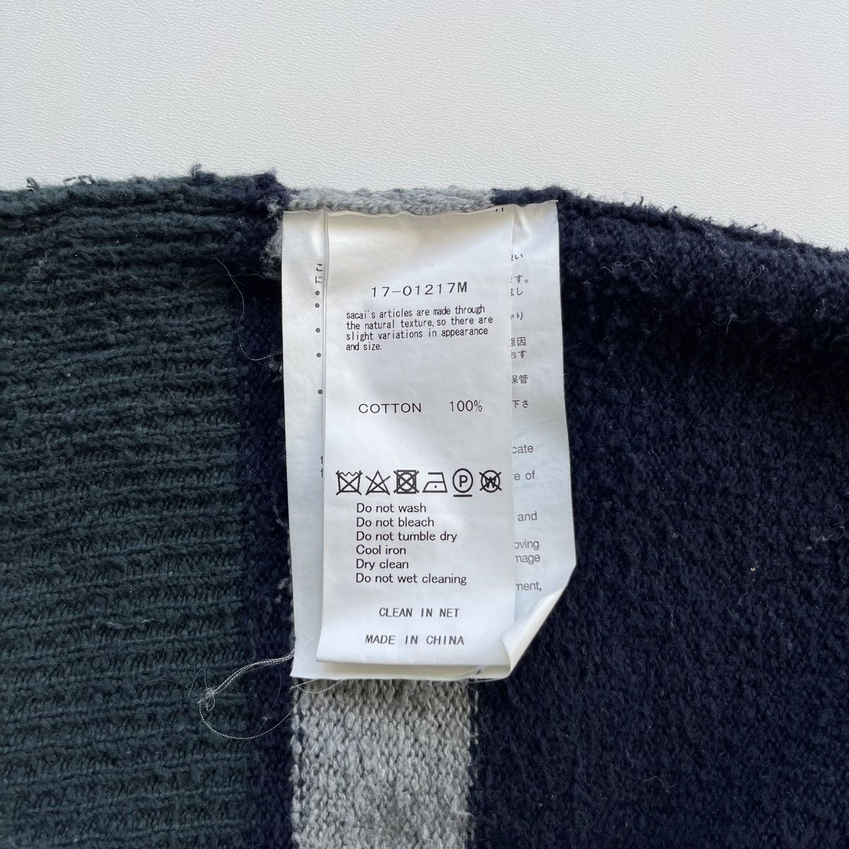 Japanese Brand × Sacai Sacai Resort 2017 Cotton Knit Sweater Unisex Colorblock Rare Size US L / EU 52-54 / 3 - 8 Thumbnail