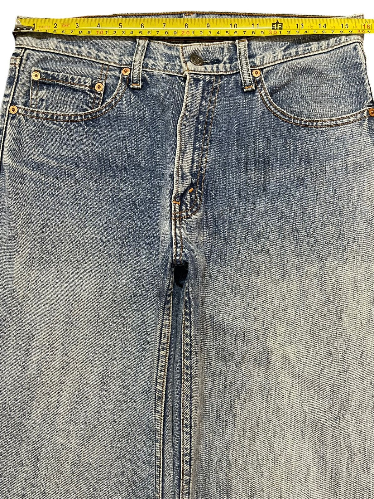 Levi's Vintage 80s Levis 502 Blue Faded Wash Wide Leg Straight Fit Size US 31 - 12 Thumbnail